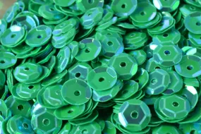 3/4/6mm Bright Green Cup Iridescent Sequins Sheen Round Sequins/Loose Paillettes,Wholesale Sequins,Shimmering Sequin Apparel