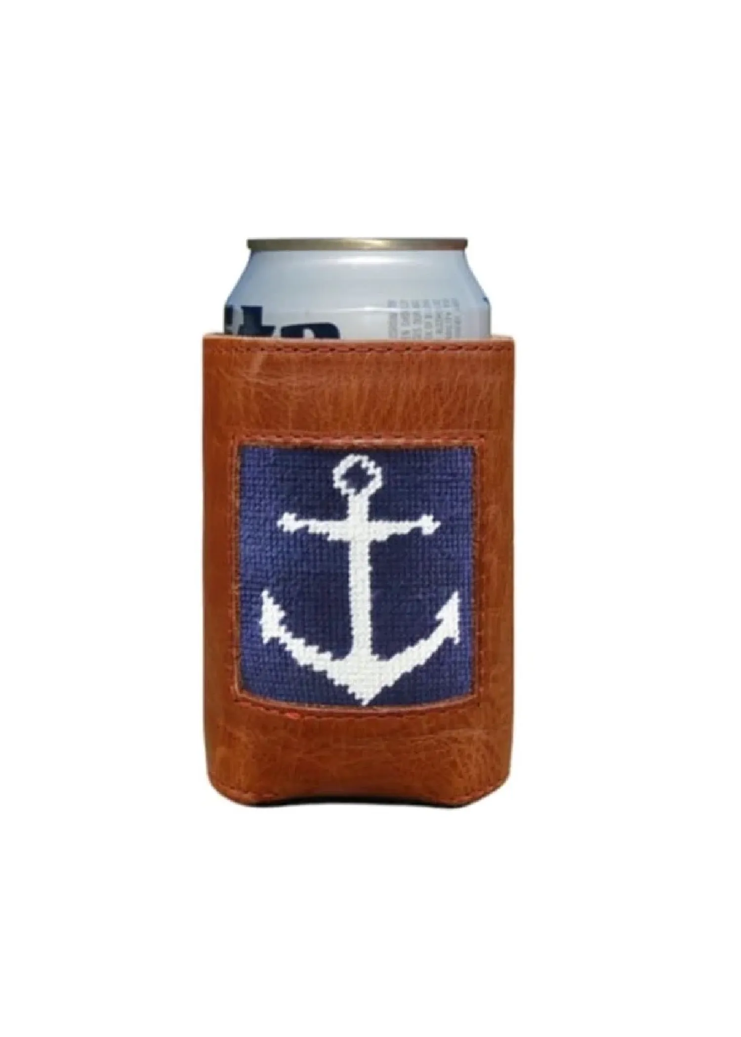 ANCHOR NEEDLEPOINT CAN COOLER