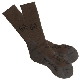 Banded Merino Wool Heavyweight Calf Length Sock