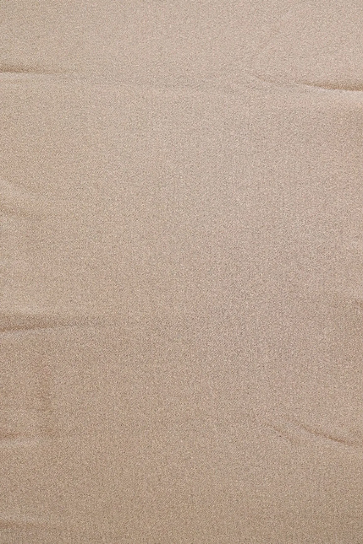 Beige Dyed Viscose Georgette Fabric