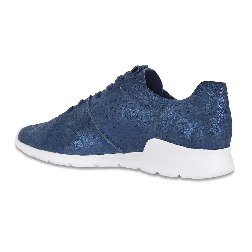 Bolt Sneaker in Navy Suede