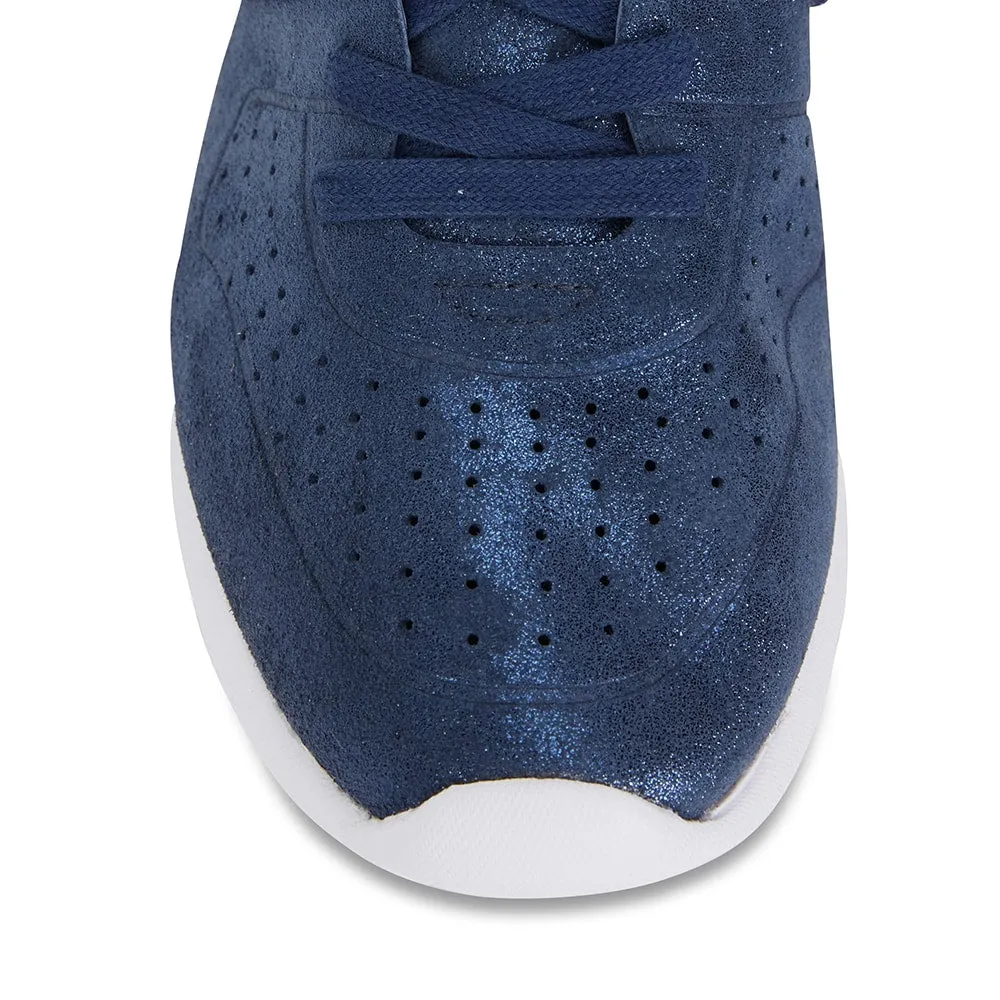 Bolt Sneaker in Navy Suede