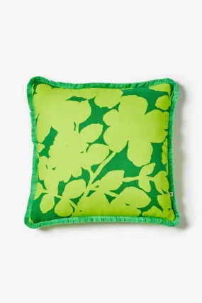 BONNIE AND NEIL CARMINE LIME CUSHION 50CM