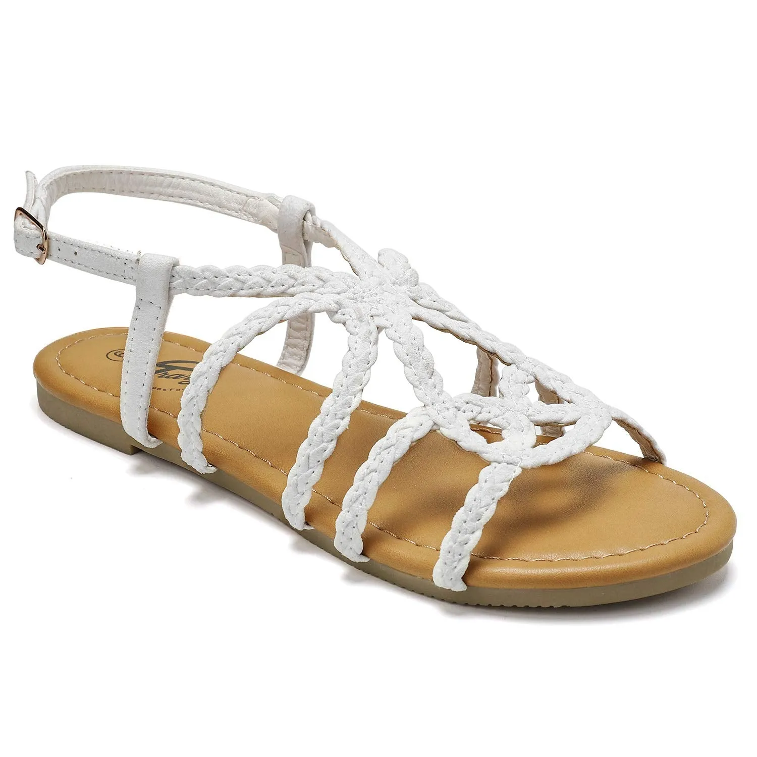 Braided Strap Open Toe Sandals