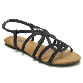 Braided Strap Open Toe Sandals