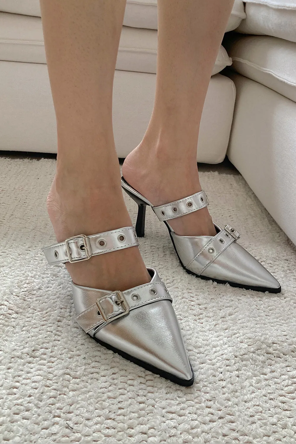 Cathy High Heel Mules