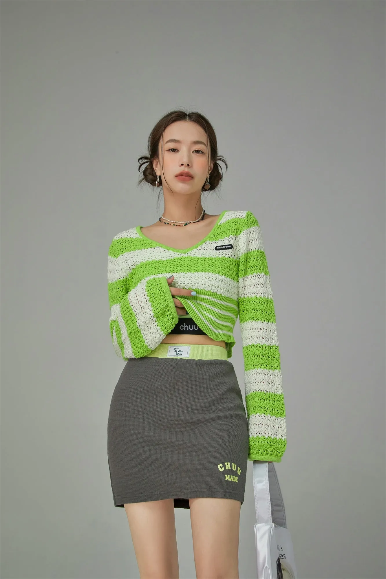 Chuu Made Waistband Mini Skirt