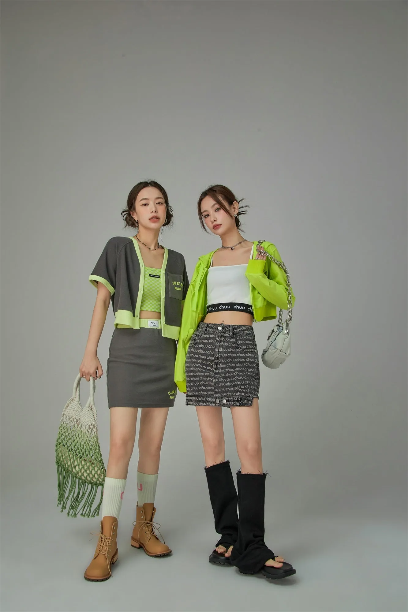 Chuu Made Waistband Mini Skirt