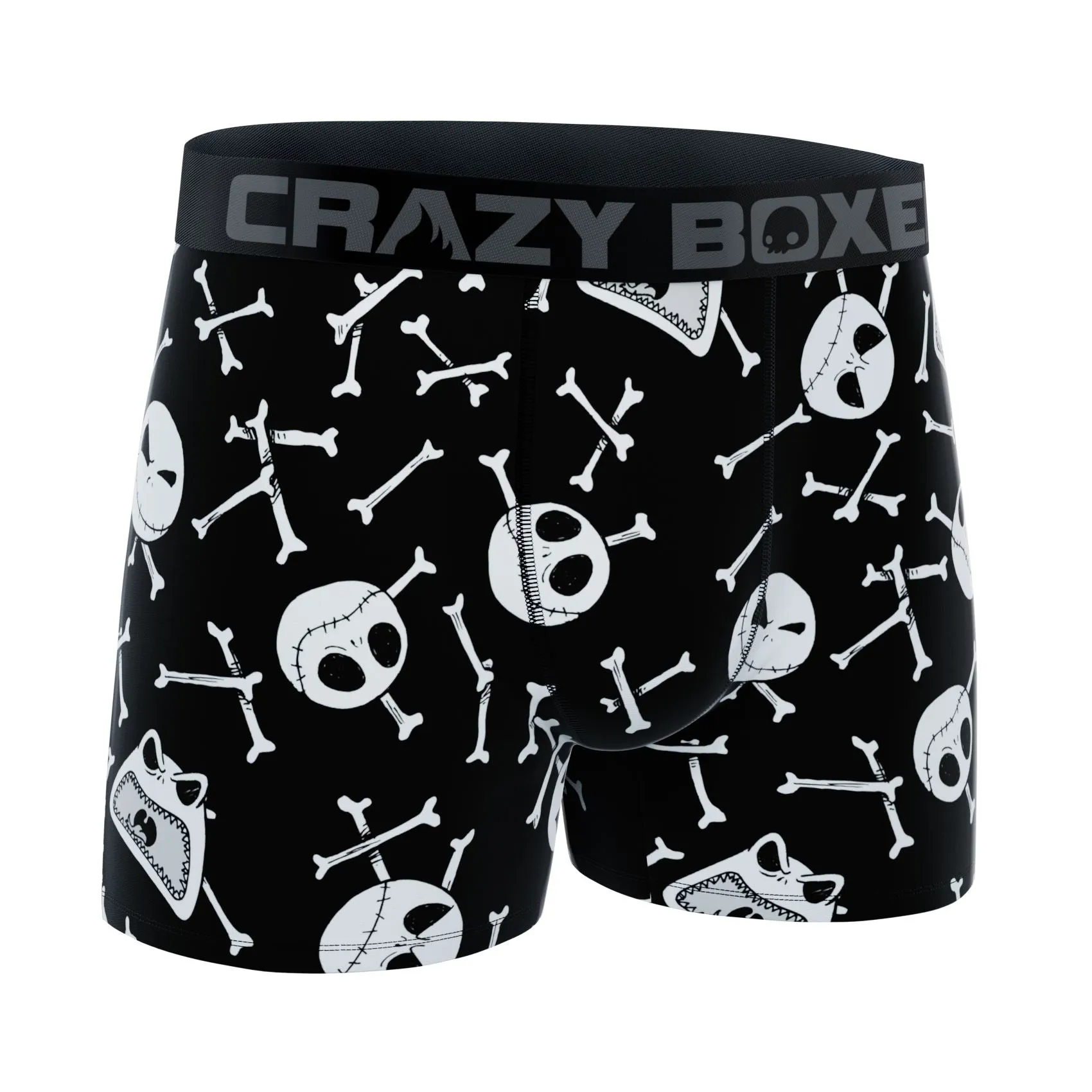 CRAZYBOXER Disney Nightmare Before Christmas Halloween Bone Men's Boxer Briefs