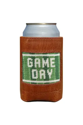 Game Day Leather Needlepoint Koozie