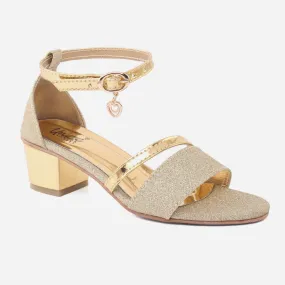 Girls "COZZIP" Ankle Strap Heel Sandals