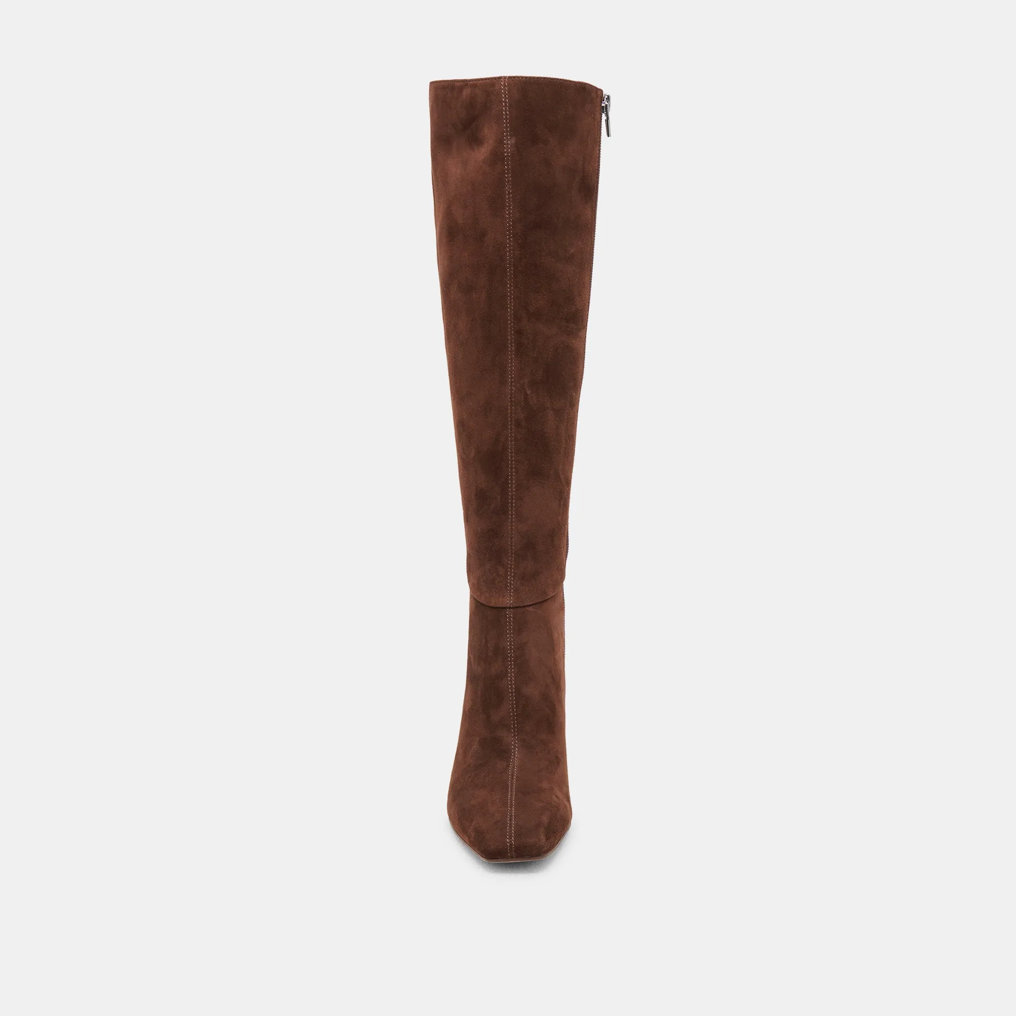 GYRA EXTRA WIDE CALF BOOTS DK BROWN SUEDE