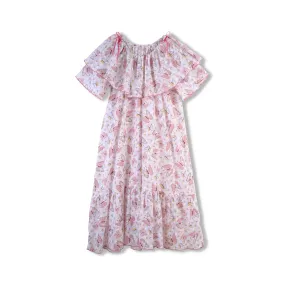 IRENA GIRLS’ COTTON NIGHTDRESS PINK BUTTERFLIES