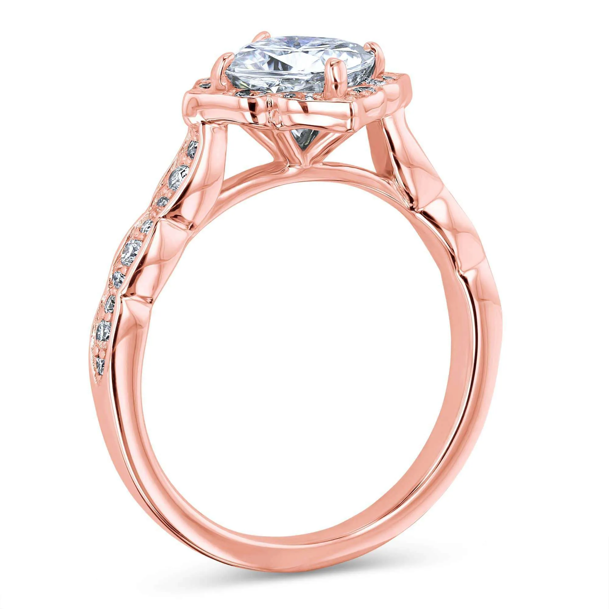 Jasmine Moissanite & Diamond Ring - Forever One