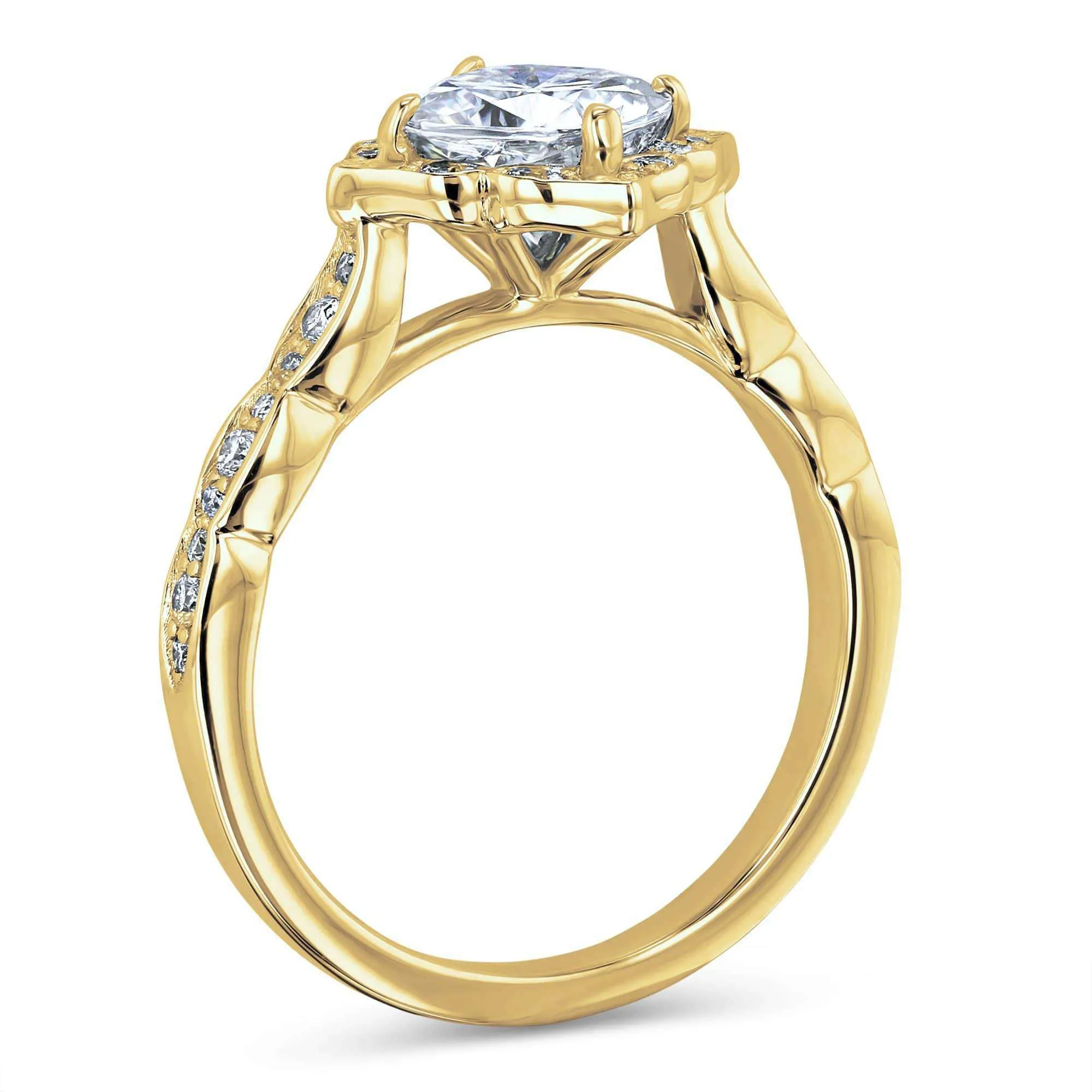 Jasmine Moissanite & Diamond Ring - Forever One