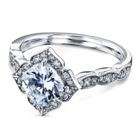 Jasmine Moissanite & Diamond Ring - Forever One