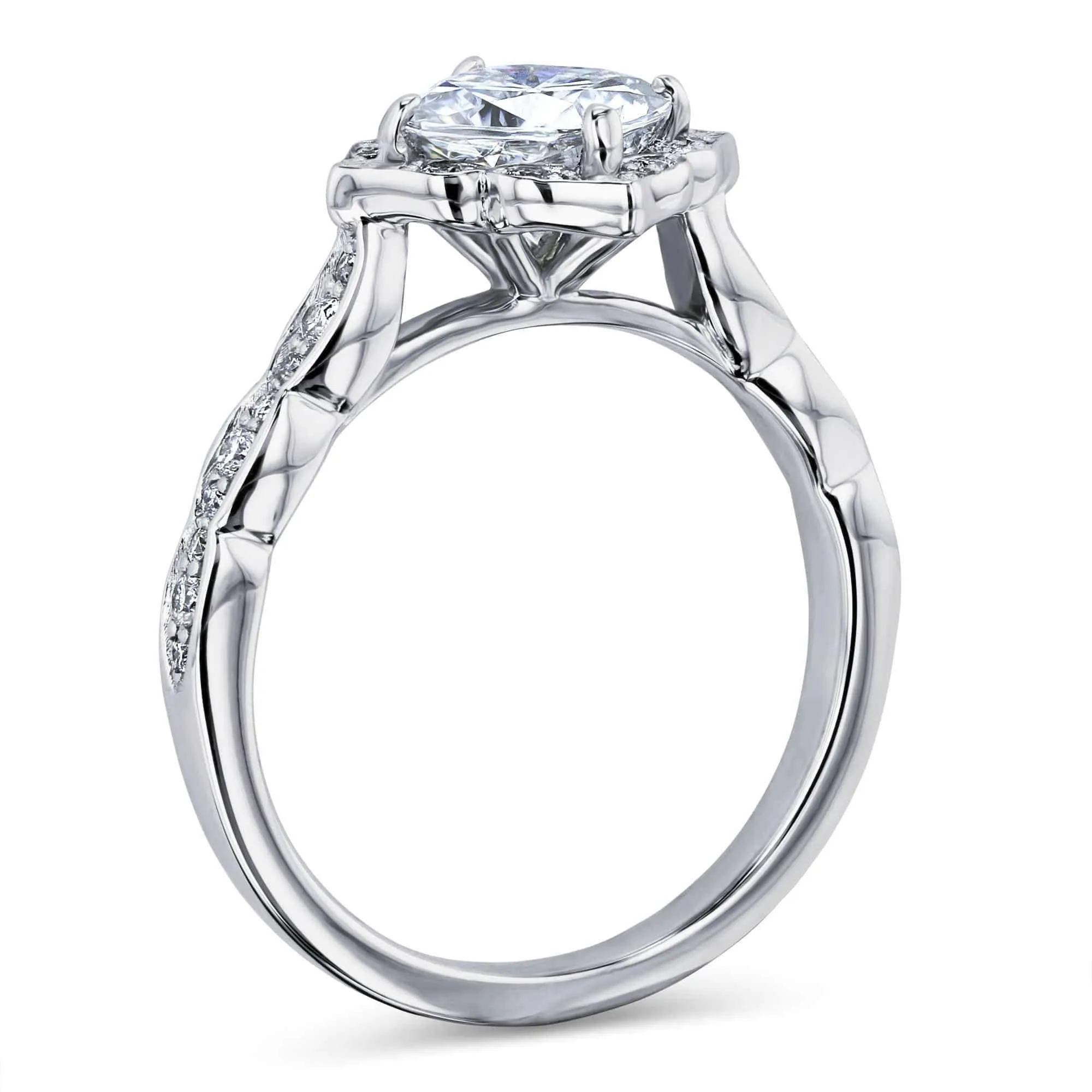 Jasmine Moissanite & Diamond Ring - Forever One