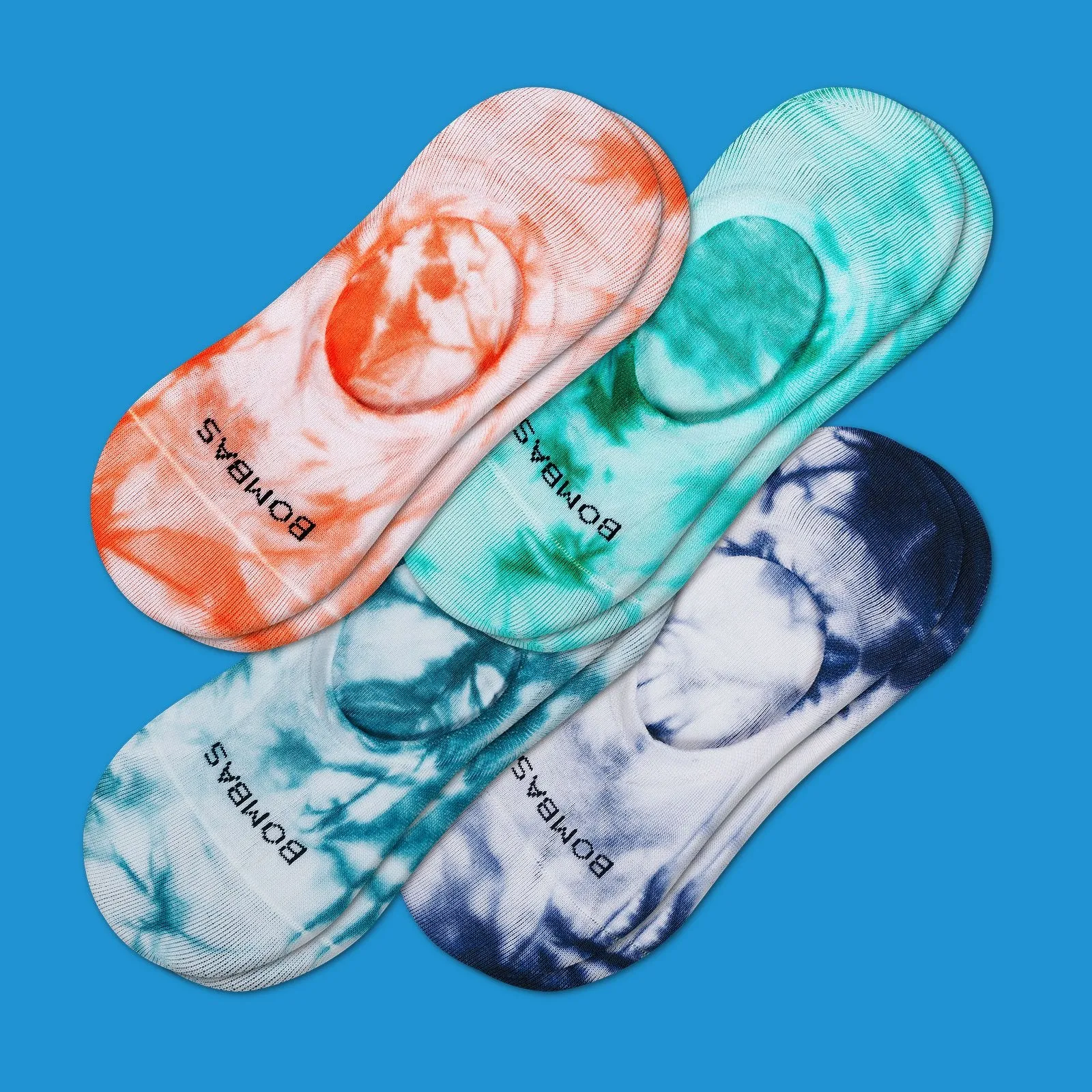 Men's Lightweight Tie Dye No Shows Sock 4-Pack