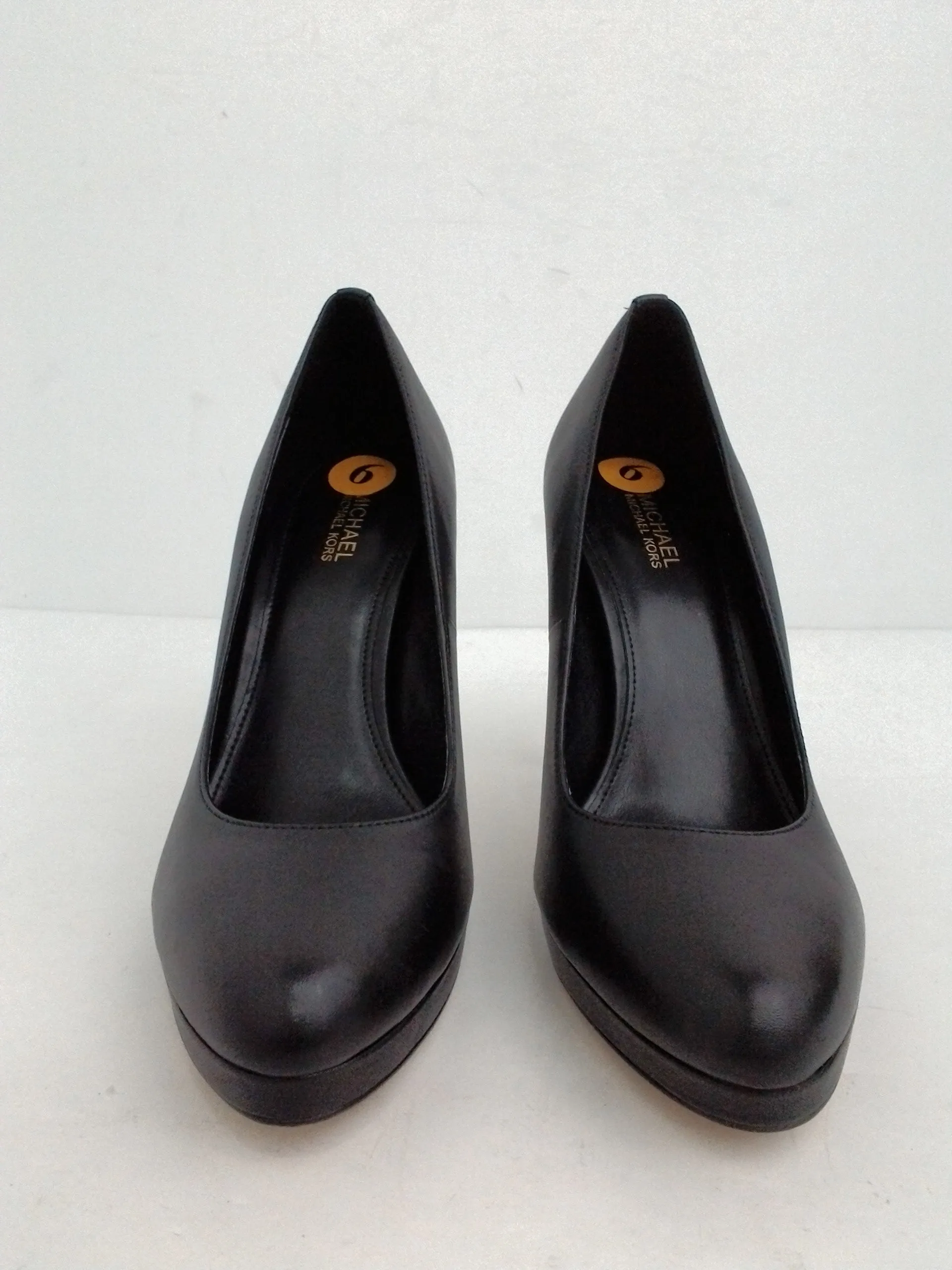 Michael Kors Women's Black Leather Heels Size 6 M