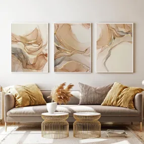 Modern Abstract Beige Marble Print Wall Art Fine Art Canvas Prints Fashion Pictures For Living Room Dining Room Bedroom Nordic Style Home Decoration