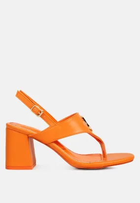 Monde Block Heel Thong Sandals By Ruw