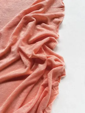 Peachy Coral Linen Knit