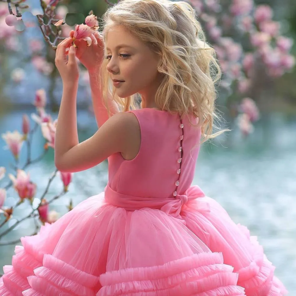 Puffy Flower Girl Princess Dress