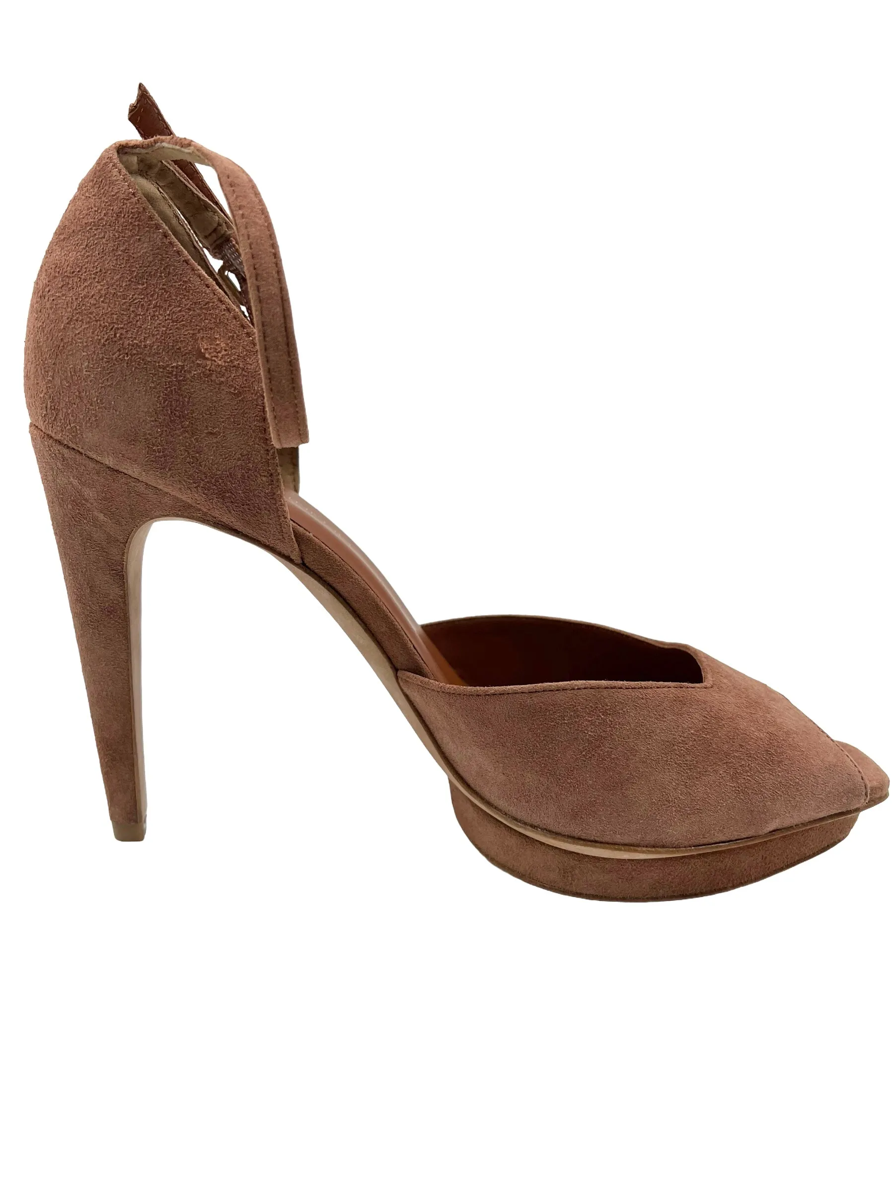 Rebecca Minkoff Size 10 Burnt Sienna Suede 'Ivy' Heels