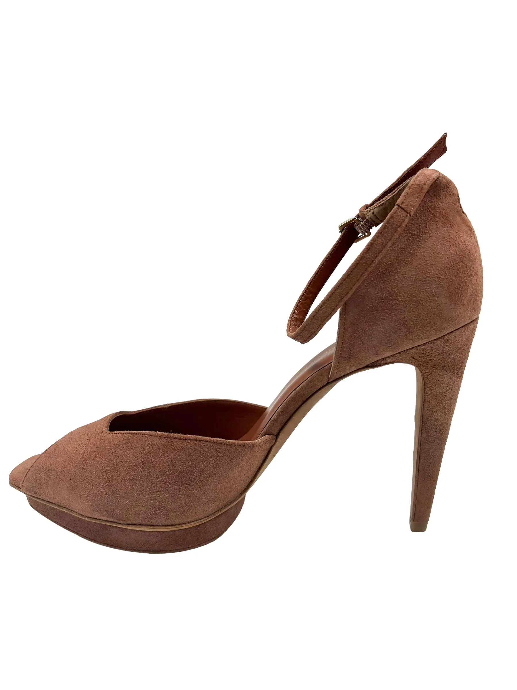 Rebecca Minkoff Size 10 Burnt Sienna Suede 'Ivy' Heels