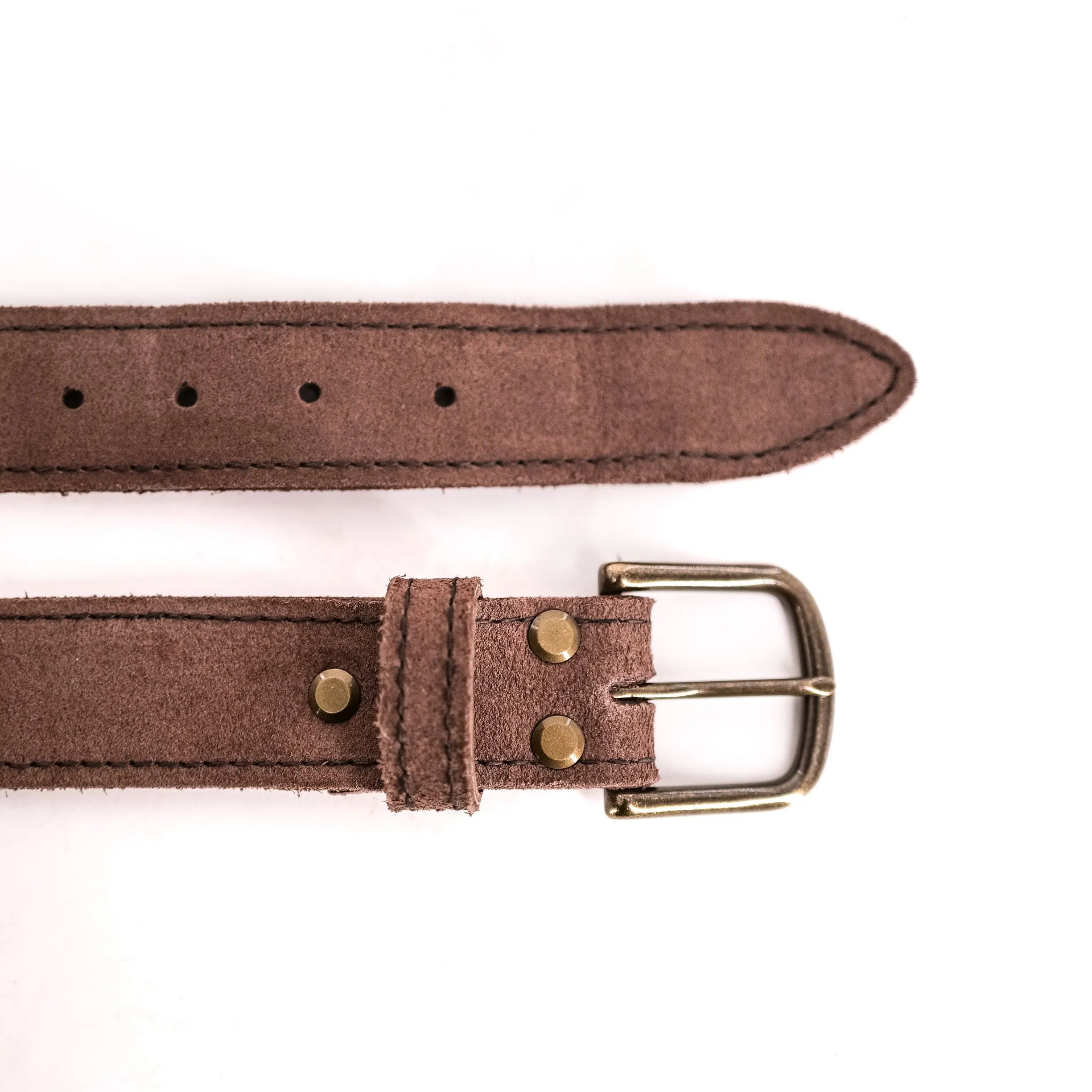 Rough Mocha Leather Belt