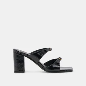 SHANE HEELS MIDNIGHT CRINKLE PATENT