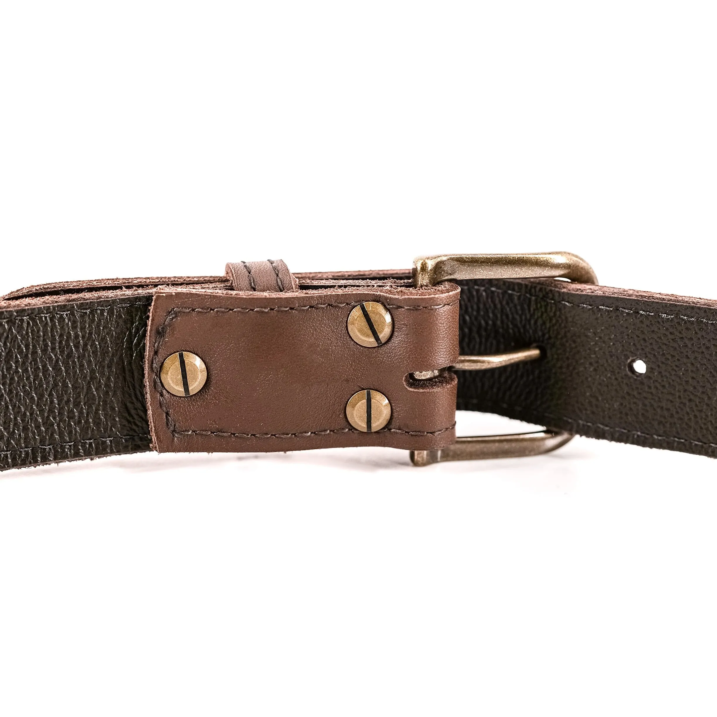 Smooth Mocha Leather Belt