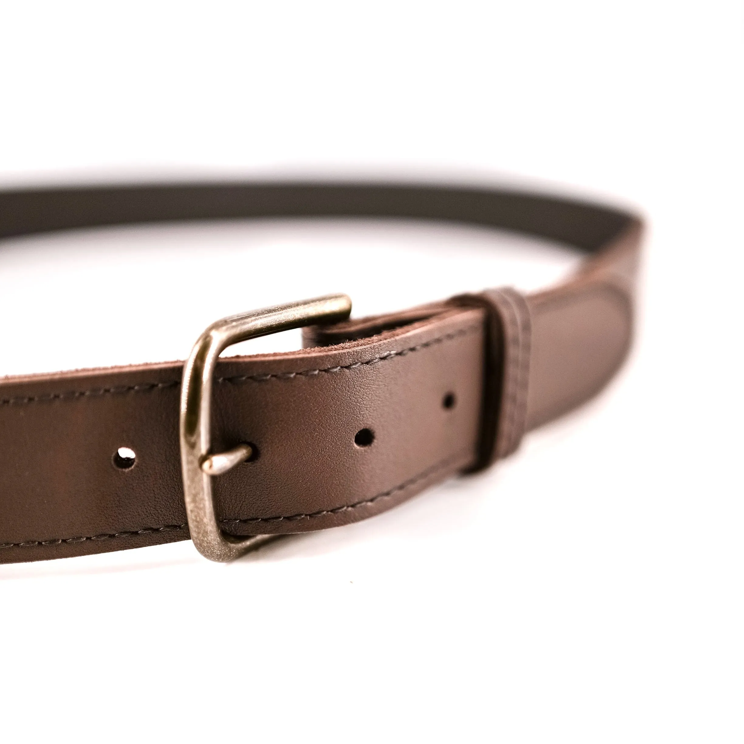 Smooth Mocha Leather Belt