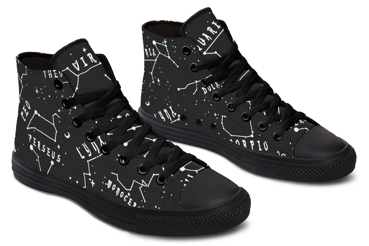 Stellar High Tops - Classic Premium Canvas Shoes with Comfortable and Durable Soles