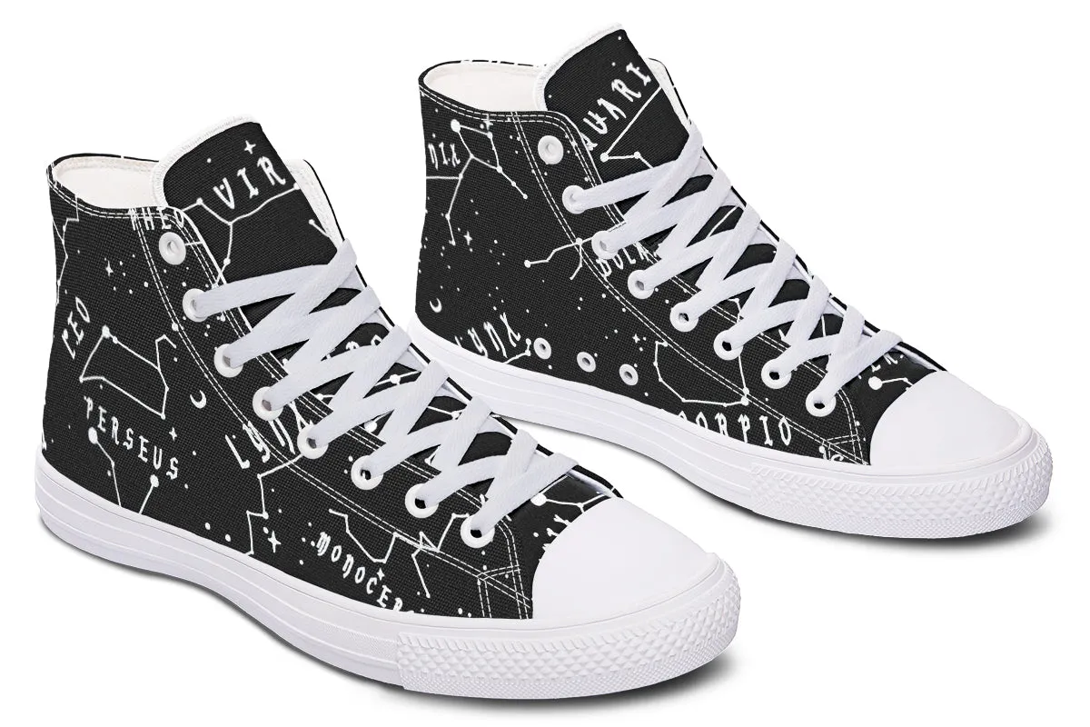 Stellar High Tops - Classic Premium Canvas Shoes with Comfortable and Durable Soles