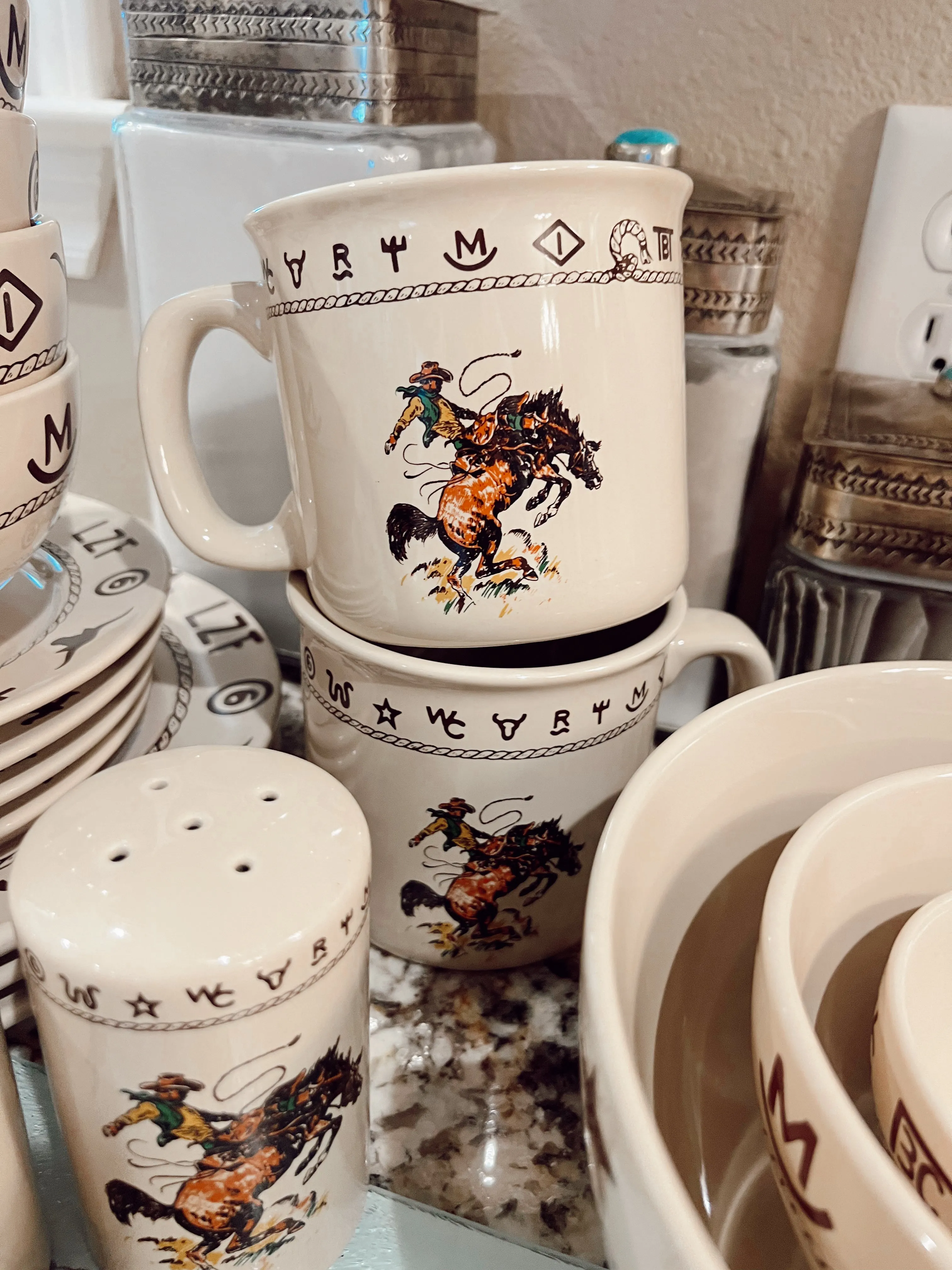 The Large Bronc Mug Set